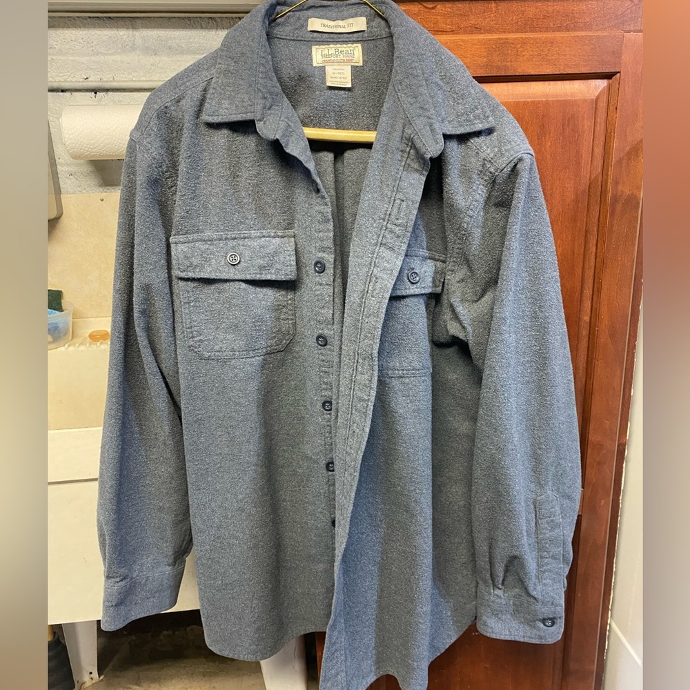 LL Bean Medium Chamois Cloth Shirt Brand New